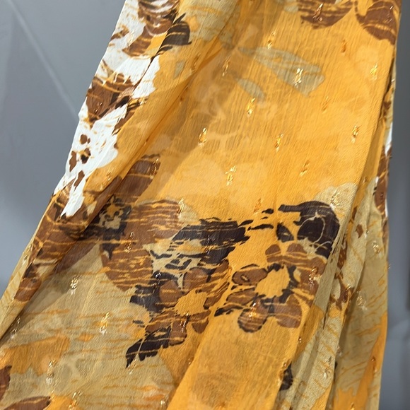 Lulu’s Gorgeous Vibe Yellow Floral Print Babydoll Mini Dress - Picture 5 of 7